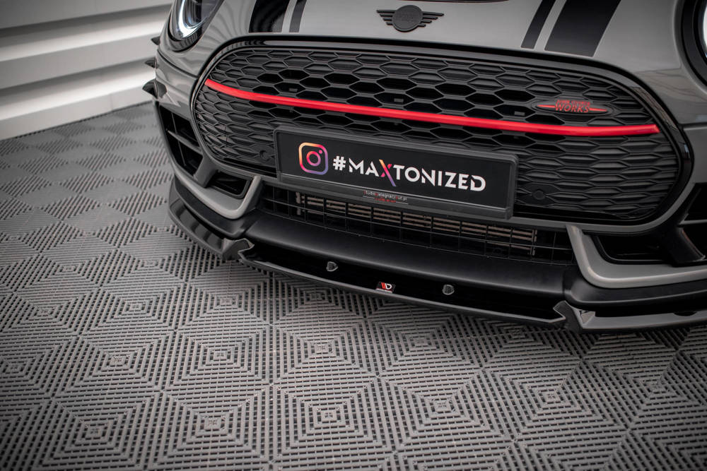 Voorspoiler V.3 Mini Cooper Clubman John Cooper Works F54 2015 - 2019 Maxton Glans Zwart