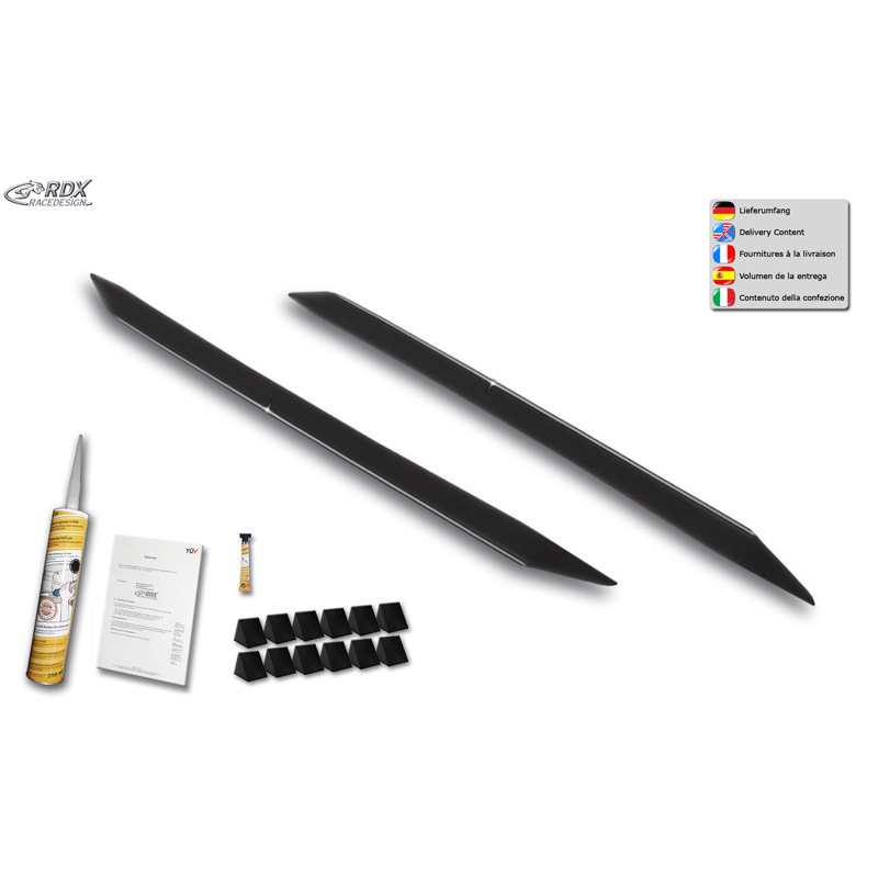RDX Racedesign Sideskirts  Volkswagen Taigo (CS1) 2021- 'Slim' (ABS)