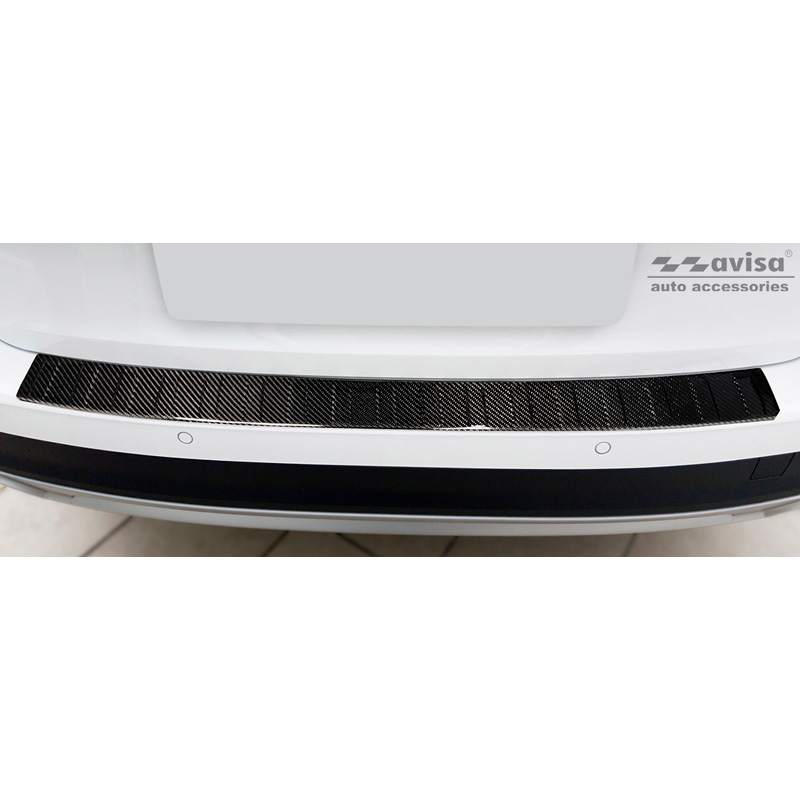 Real 3D Carbon Rear bumper protector  Audi A4 Allroad (B9) 2016-2019 & FL 2019- 'Ribs'