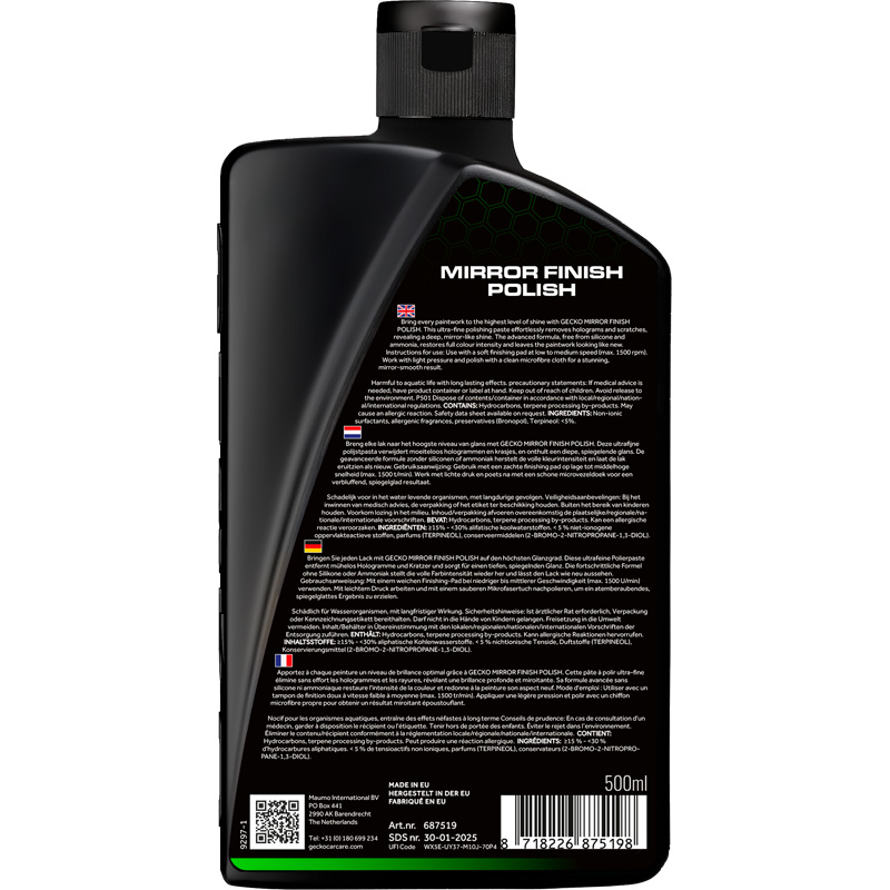 Gecko Hoogglans Polijstmiddel 500ml