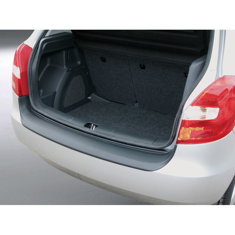 ABS Rear bumper protector  Skoda Fabia II 2007-2010 Black