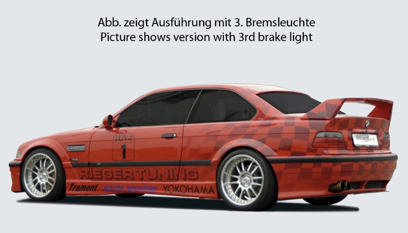 Achterspoiler BMW E36 Coupe without 3e remlicht Riege