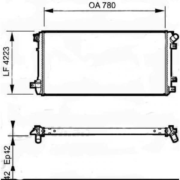 Radiator MOVANO/MASTER 06->> 780x423 2.5 DcI +/-AC