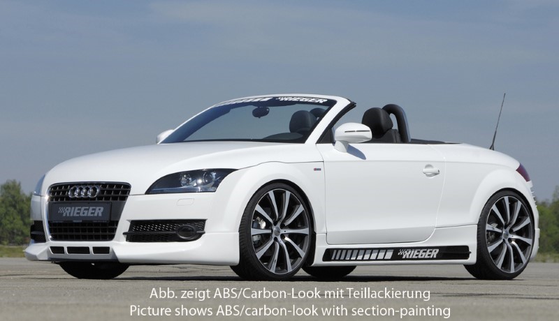 Sideskirts Audi TT 8J ABS Carbon-look Rieger