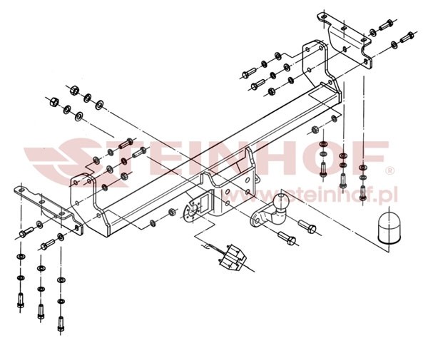 Trekhaak Nissan Navara (D40) (tubular bumper) 2005-....