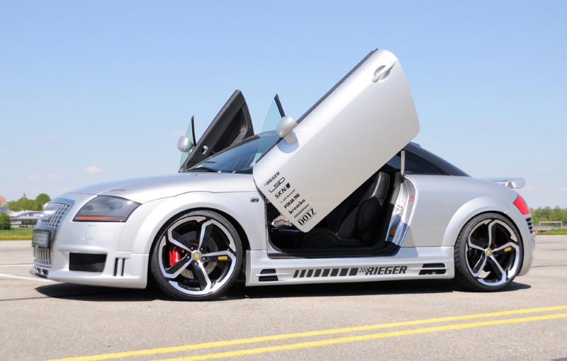 Sideskirts Audi TT with 2 schacht and 2 uitsnedes Rieger