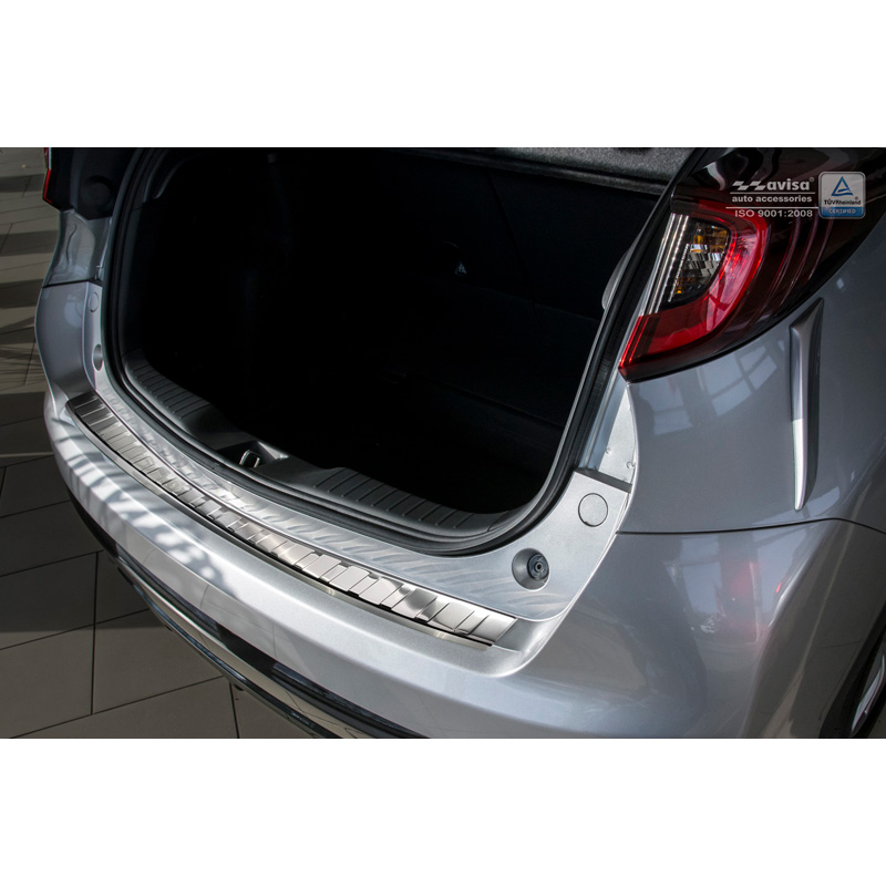 Stainless Steel Rear bumper protector  Honda Civic IX 5-doors Facelift 2015- 'Ribs'