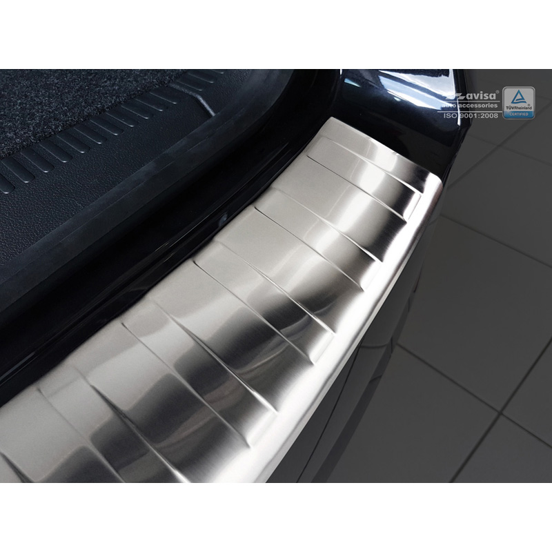 Stainless Steel Rear bumper protector  Skoda Octavia III Kombi Facelift 2017-2020 'Ribs'