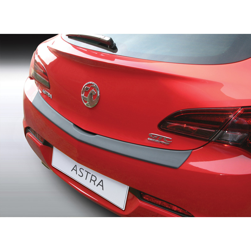 ABS Rear bumper protector  Opel Astra J GTC 3 doors 2012- Black
