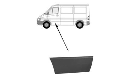 deurplaat, voor, rechts Mercedes Sprinter, 1995-2006