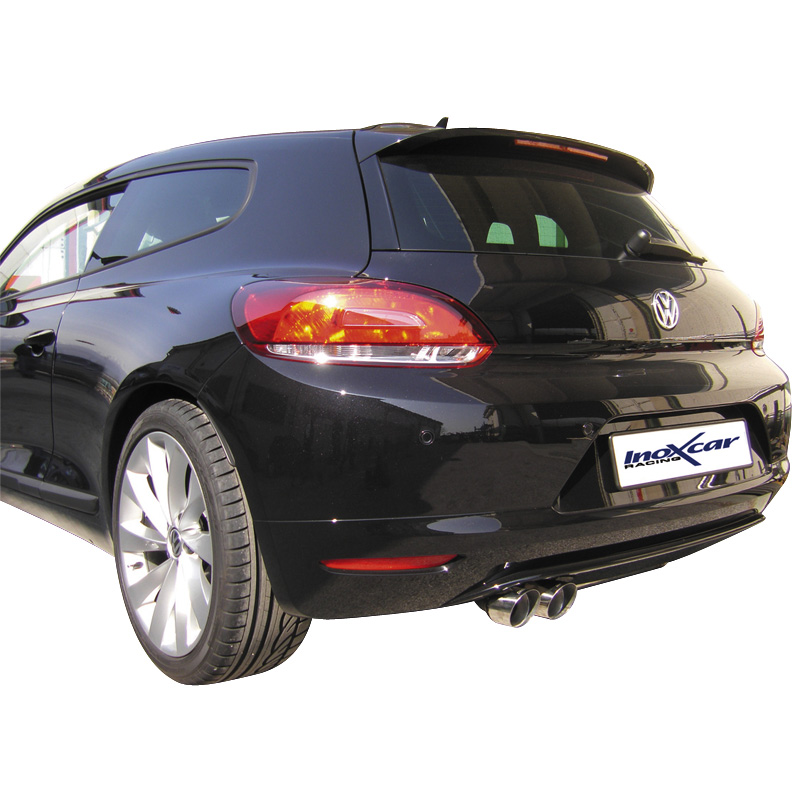 100% Inox Sport Exhaust  Volkswagen Scirocco 2.0 TFSi (200HP) 2008- 2x80mm Racing