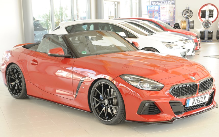 Zijskirts BMW Z4 G4Z/G29 roadster Rieger glans zwart