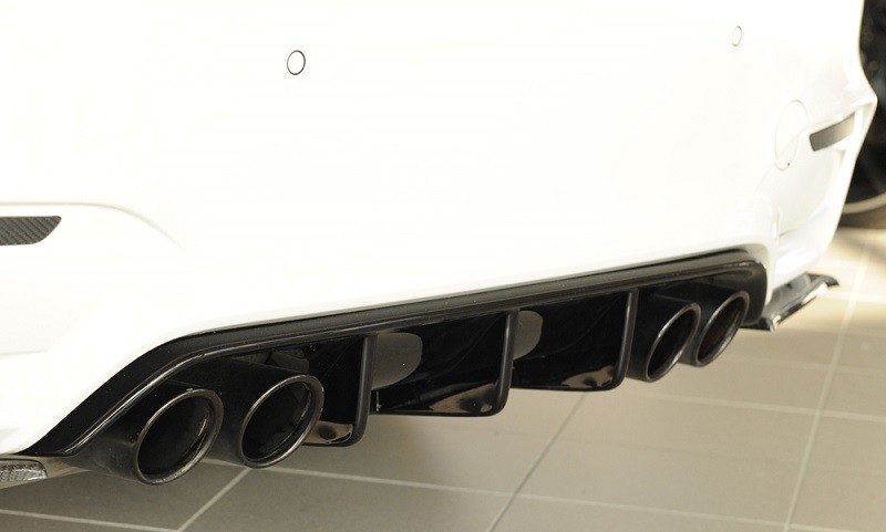 Achterbumper Diffusor Glossy Black Rieger BMW M3/M4 F80/F82 2014-