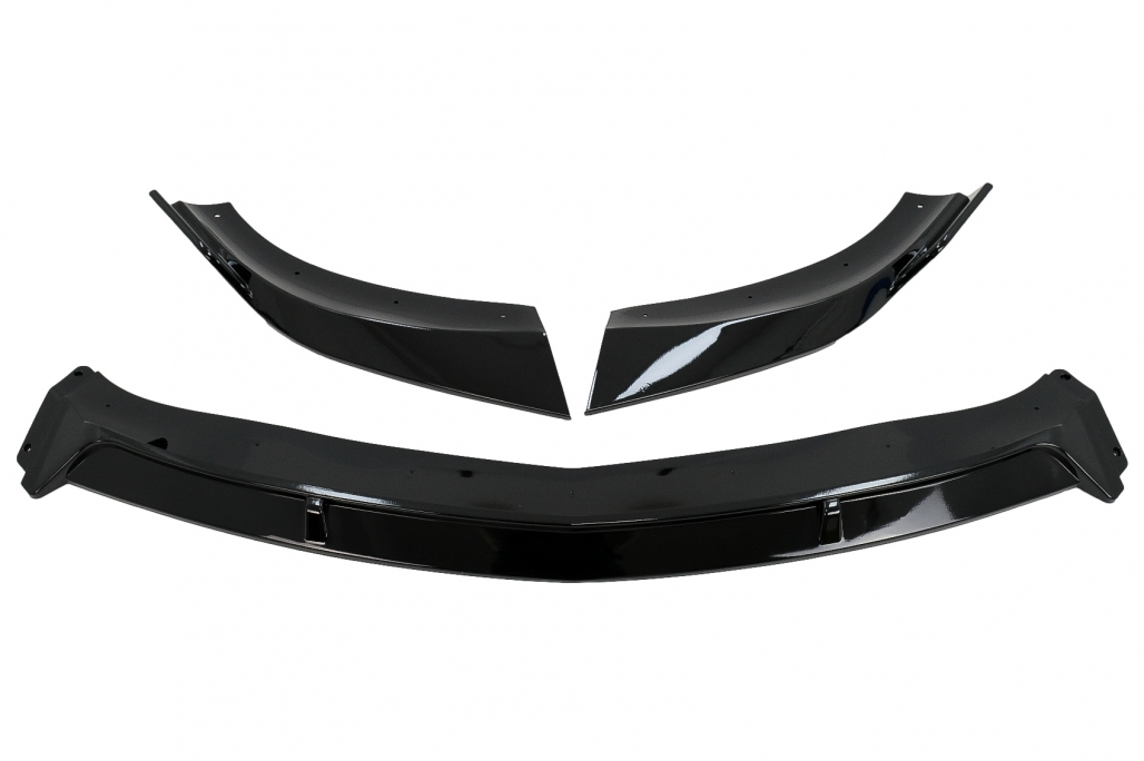 Voorspoiler Mercedes CLA C117 16-18 Glans Zwart