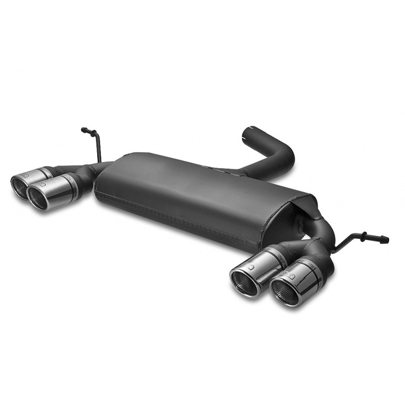 Double sport exhaust  Volkswagen Golf V HB 1.4i 55kW/1.4FSi 66kW/1.6i 75kW/1.6FSi 85kW/2.0FSi 110kW/1.9TDI 66/77kW/2.0TDI 100/103kW/2.0SDI 55kW 2003-2008 2x 70mm