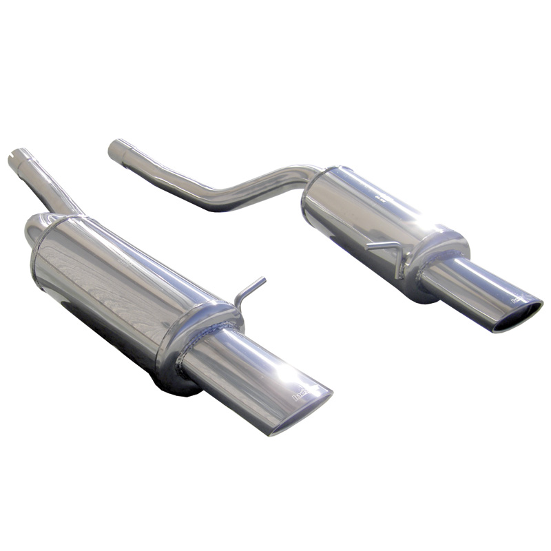 100% Inox Double Sport Exhaust  Audi RS6 4.2i V8 2002- Left/Right 120x80mm