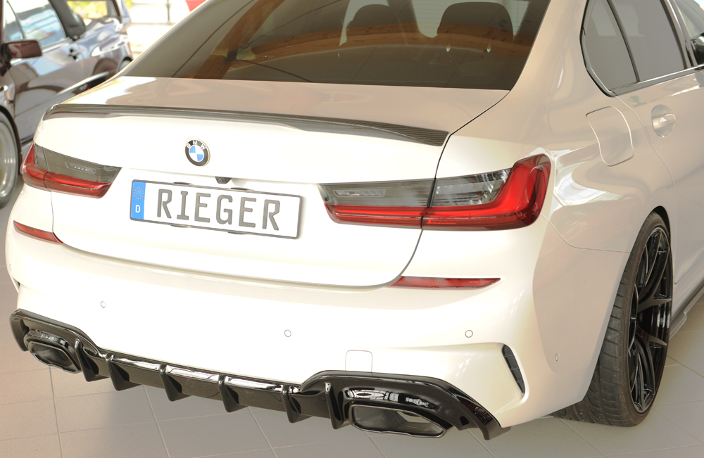 Diffuser BMW 3 Serie G20 M340i Rieger Glans Zwart