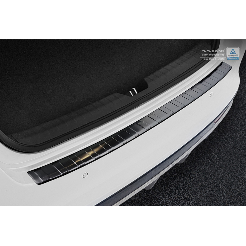 Zwart RVS Achterbumperprotector  Kia Optima Sedan 2015- Ribs'