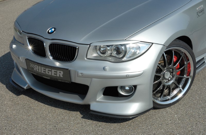 Spoilerzwaard Carbon voor Voorbumper BMW E87 Rieger