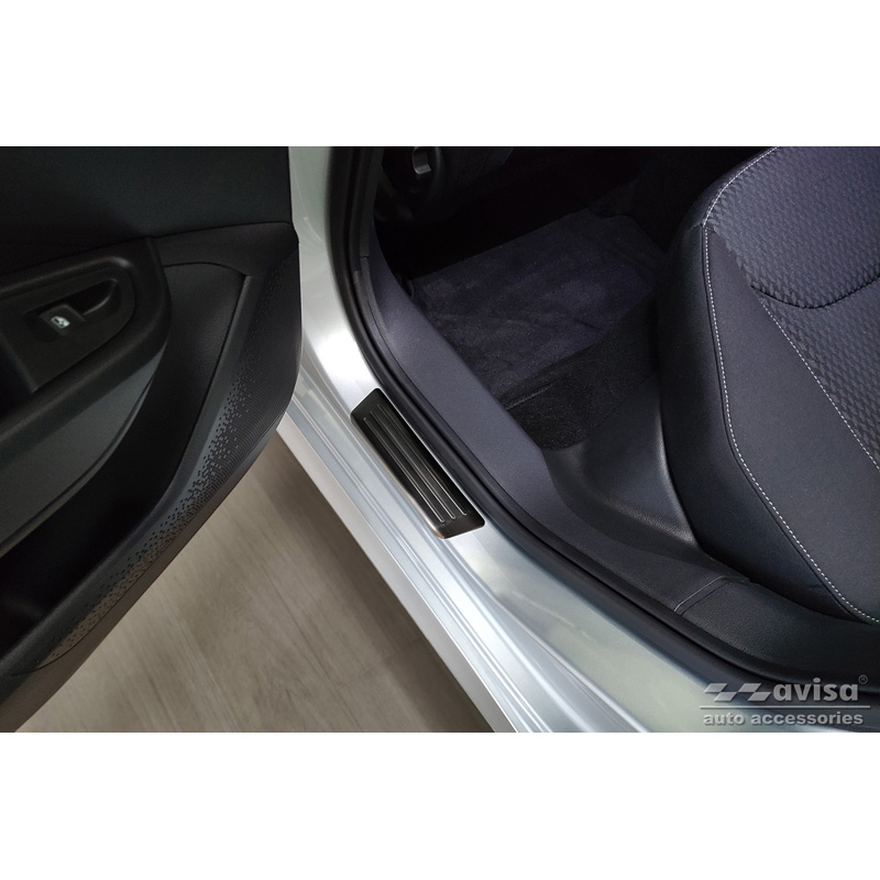 Zwart RVS Instaplijsten  Skoda Fabia IV Hatchback 2021- 'Special Edition' - 4-delig