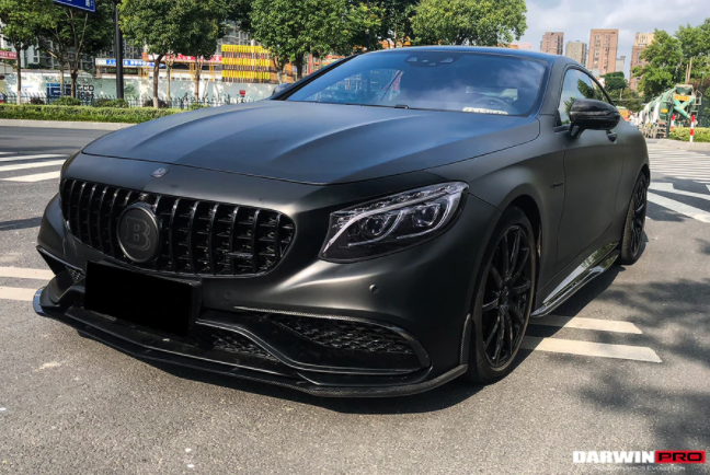 Mercedes Benz C217 S63/S65 AMG Coupe Carbon Fiber Voorbumper Lijst 2014-2017