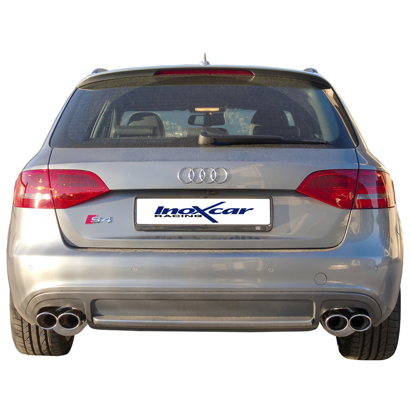 100% Inox Double Sport Exhaust  Audi S4 Avant 3.0TFSi Quattro (333HP) 2009- Left/Right 2x90x70mm