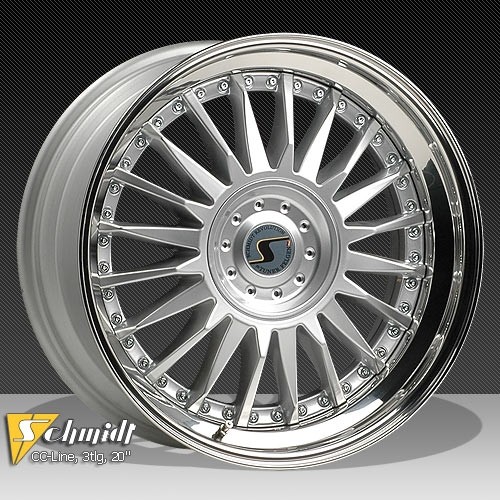 Schmidt CC Line Velgen (Rad-Inox) 3dlg zilver 10,5 - 11x19