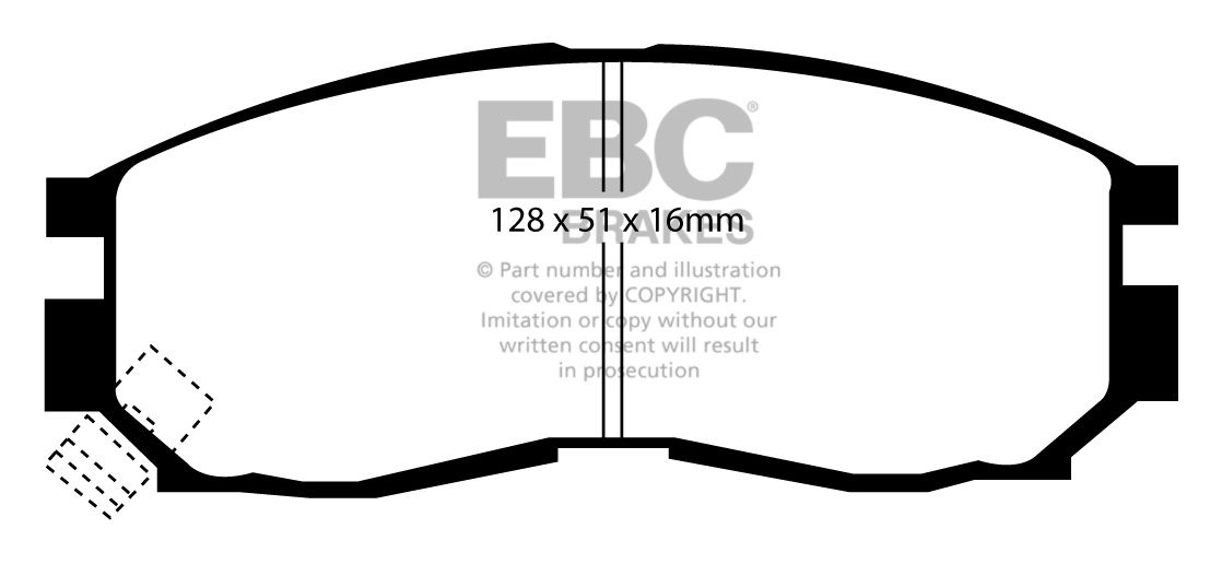 EBC Brakes MITSUBISHI Eclipse 2.0 GS 95-2000 Remblokken voorzijd