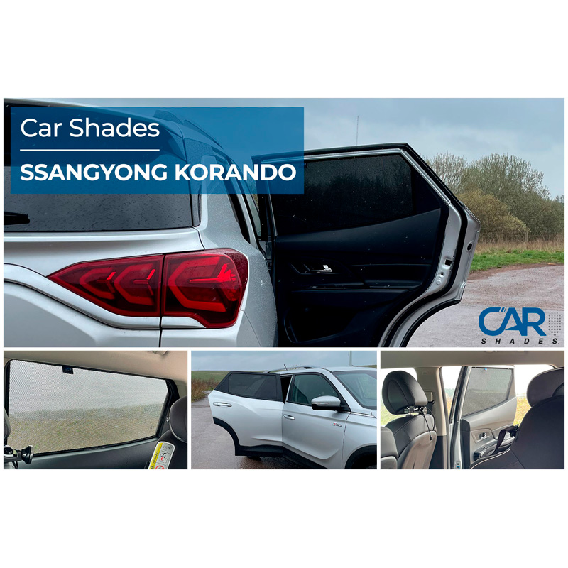 Set Car Shades (rear side doors)  SsangYong Korando 2019- (2-pieces)