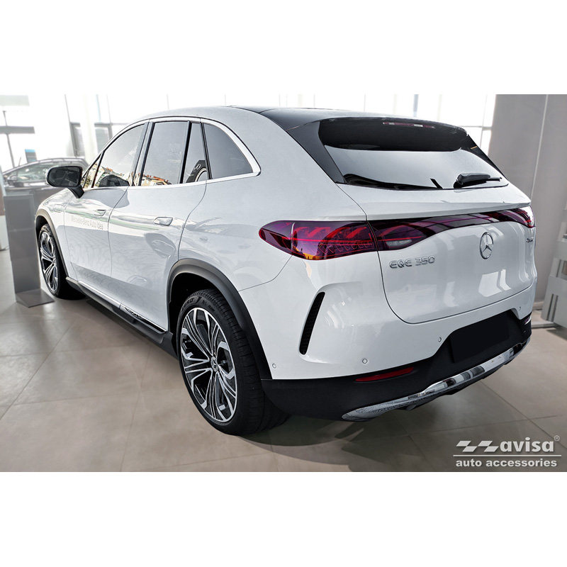 Stainless Steel Rear bumper protector  Mercedes EQE SUV (X294) 2022- 'Ribs'