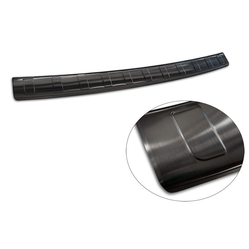 Black Stainless Steel Rear bumper protector  Jeep Avenger + EV 2023- 'Ribs'