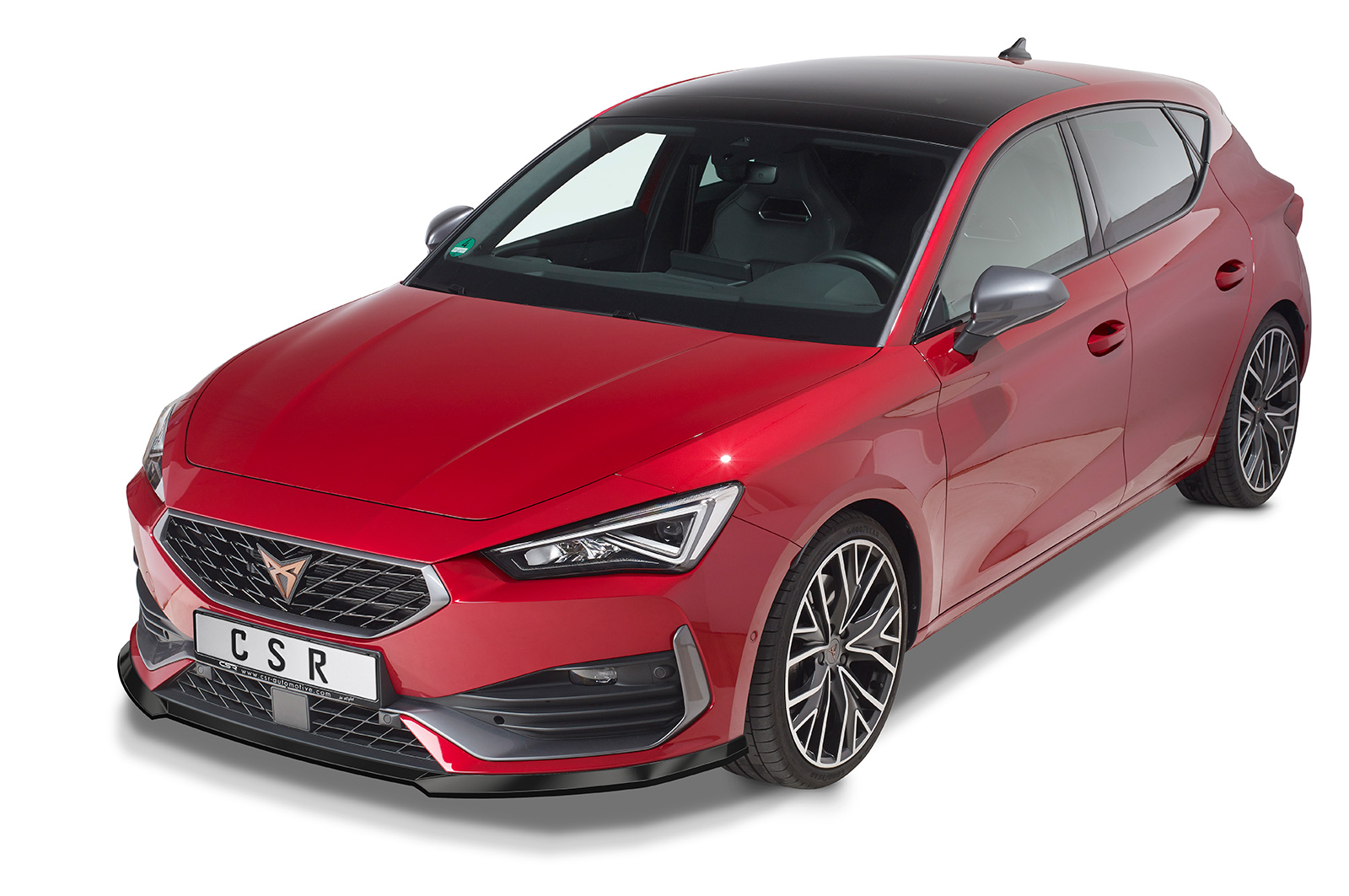 Voorspoiler Cupra Leon CSR Glans Zwart