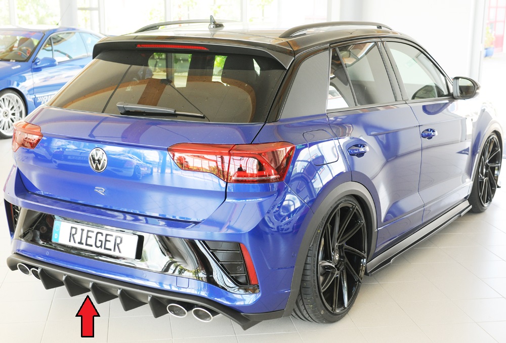 Achterdiffuser (for cars with hitch) VW T-Roc R (A1): 01.2022