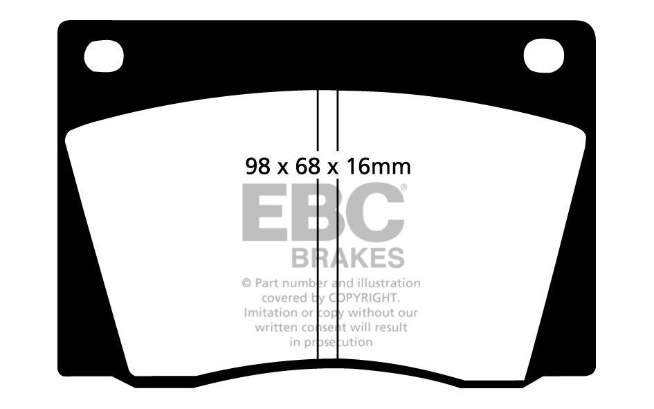 EBC Brakes JAGUAR Mk10 3.8 61-64 Remblokken voorzijde