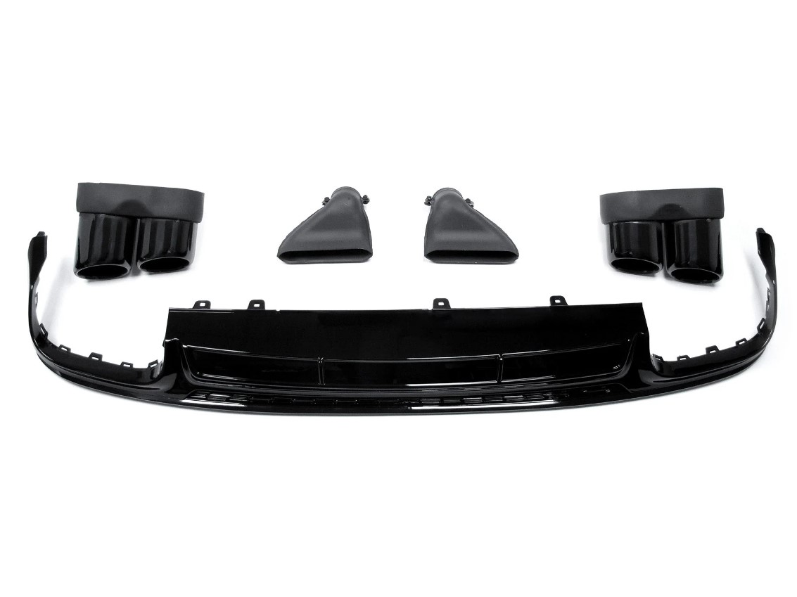 Diffuser Audi A6 C8 S-Line S6 Look Glans Zwart