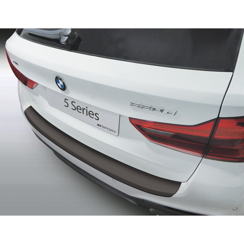 ABS Rear bumper protector  BMW 5-Series G31 Touring M-Sport 3/2017-6/2020 Black