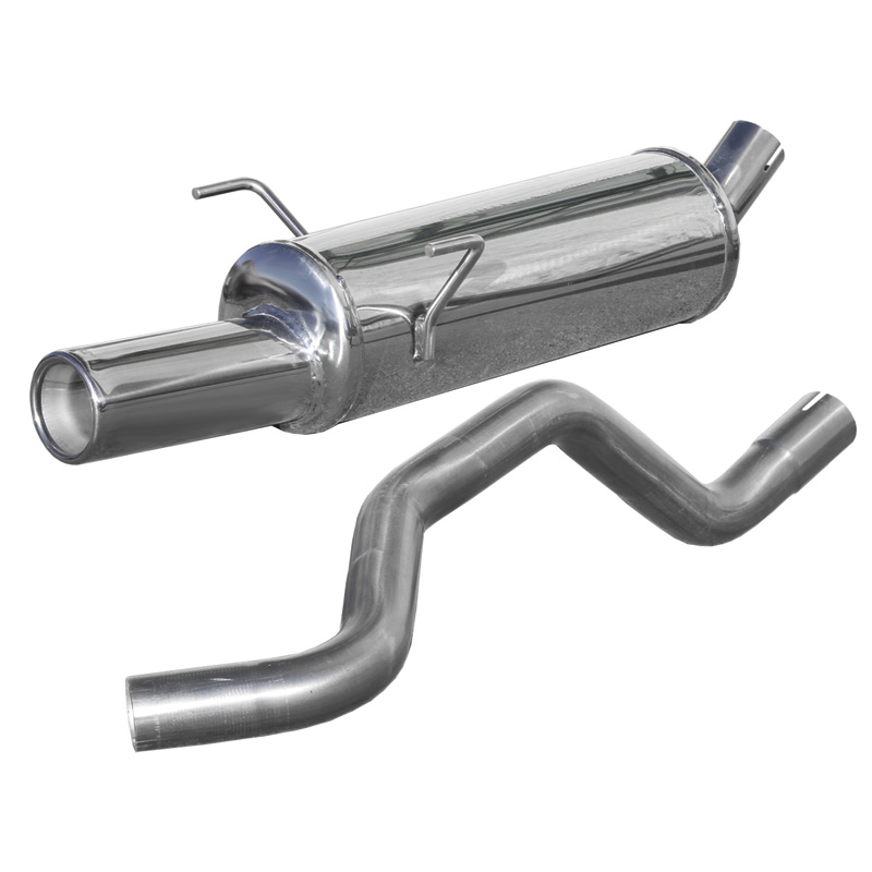 100% Inox Sport Exhaust  Fiat Punto (188) 1.9 JTD 1999- 80mm