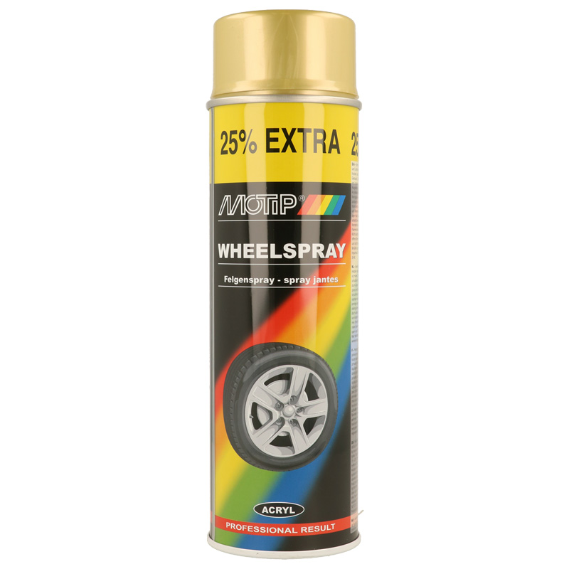Motip Wheel Spray - Gold - 500ml