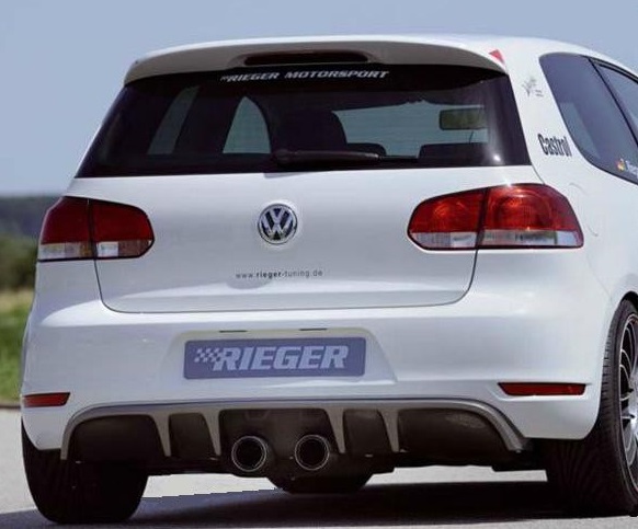 Diffuser Volkswagen Golf 6 Rieger Carbon Look