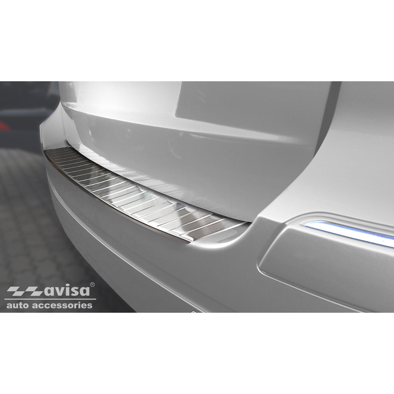 Stainless Steel Rear bumper protector  Mercedes B-Class W245 2005-2008 'Ribs'