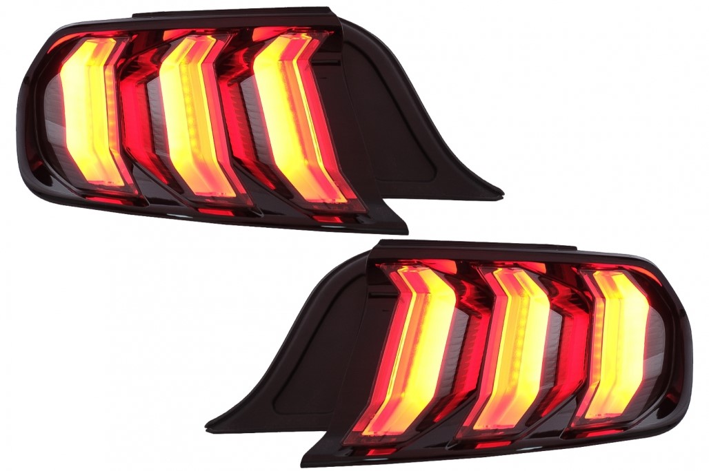 Achterlichten Ford Mustang VI S550 15-19 Dynamic Zwart Smoke