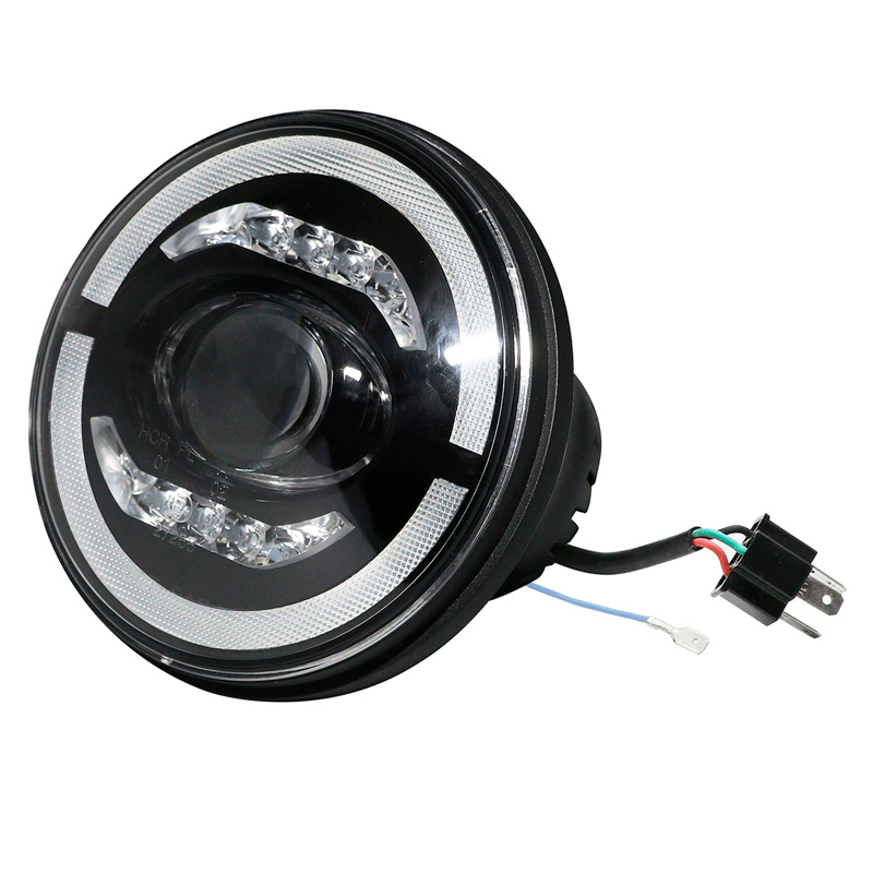 Set LED Koplampen -  Hummer/Jeep/Land Rover/Mazda/Volkswagen diverse modellen - Zwart