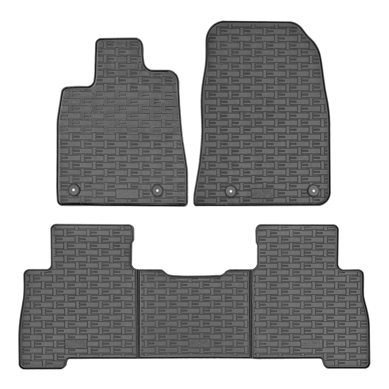 CIKCAR Rubber car mats set  Maxus eTerron 9 Pick-up 2024- (5-pieces + fixing system)