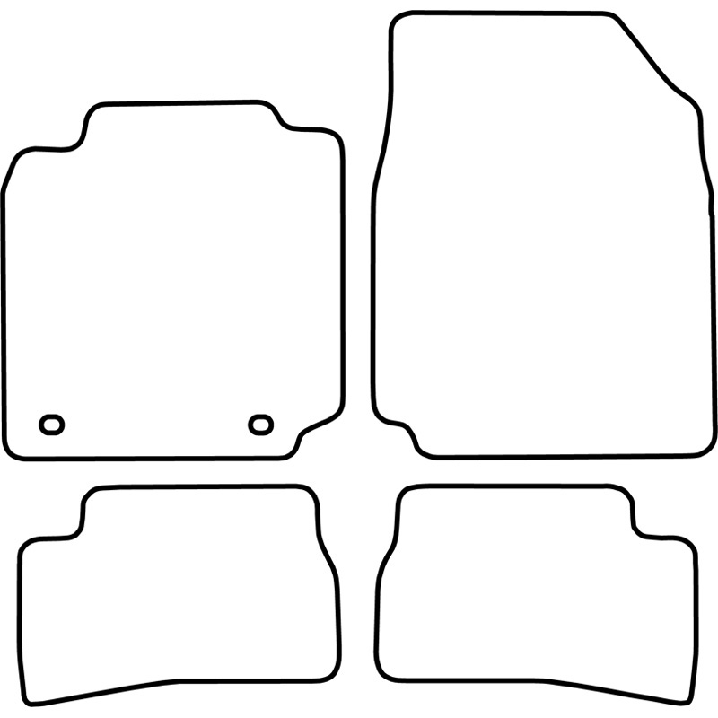 Set velour car mats  Nissan Micra 2003-2011