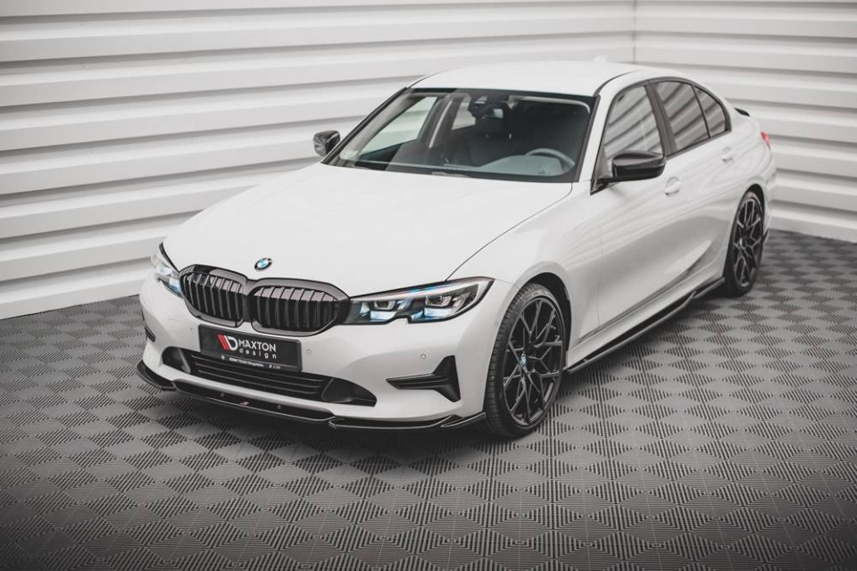Voorspoiler BMW 3 Serie G20 V2 Gloss Black