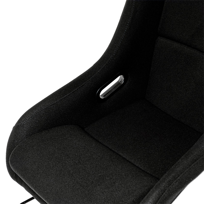 Sportstoel 'MO' - Zwart - Vaste polyester rugleuning - incl. sledes