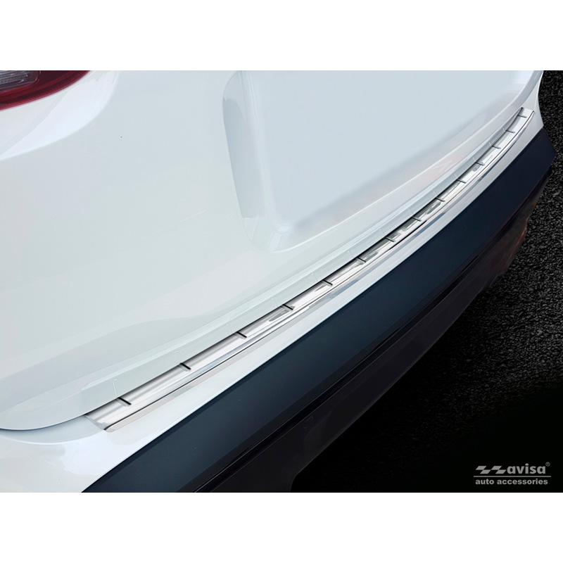 Stainless Steel Rear bumper protector  Citroën C5 Aircross 2018- Incl. Facelift 'Ribs'