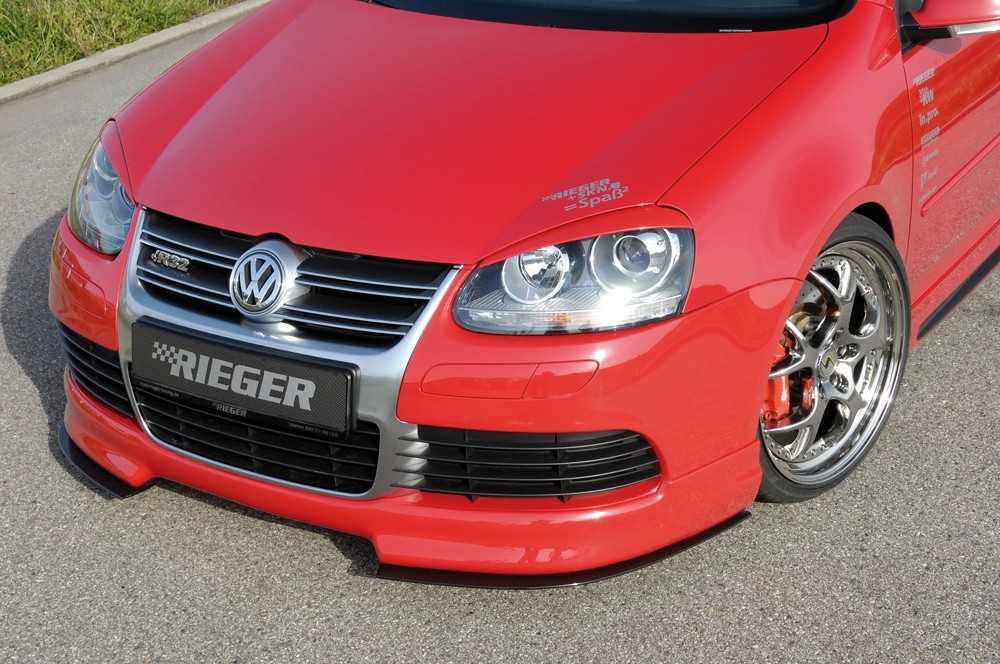 Voorspoilerlip VW Golf V voor R32 Frontbumper Rieger