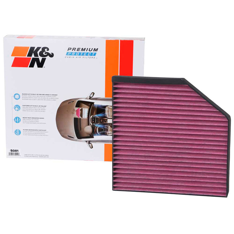 K&N Premium Disposable Cabin Air Filter  Audi various models (DVF5081)