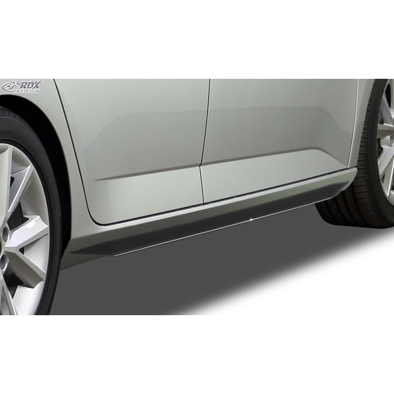 Side skirts 'Slim'  Seat Altea 5P 2004- incl. XL (ABS glossy black)